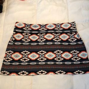 Aztec Print Skirt Rock 47